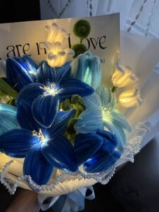 Midnight blues with fairy light